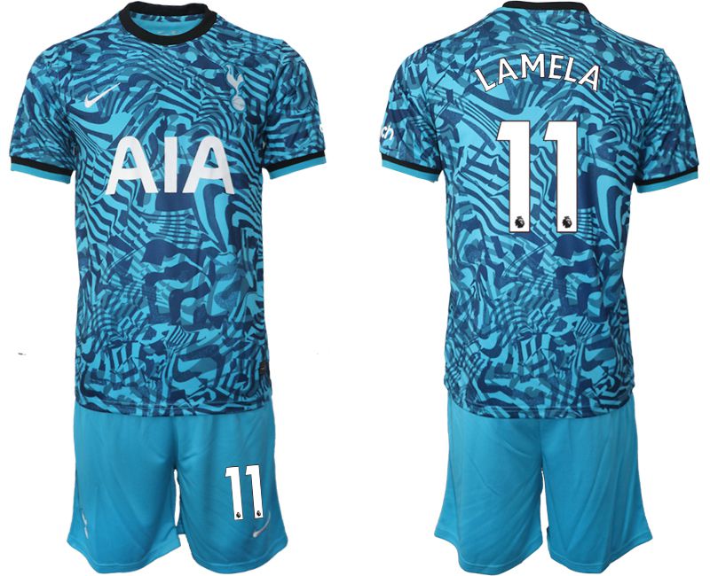 Men 2022-2023 Club Tottenham Hotspur away blue #11 Soccer Jersey->tottenham jersey->Soccer Club Jersey